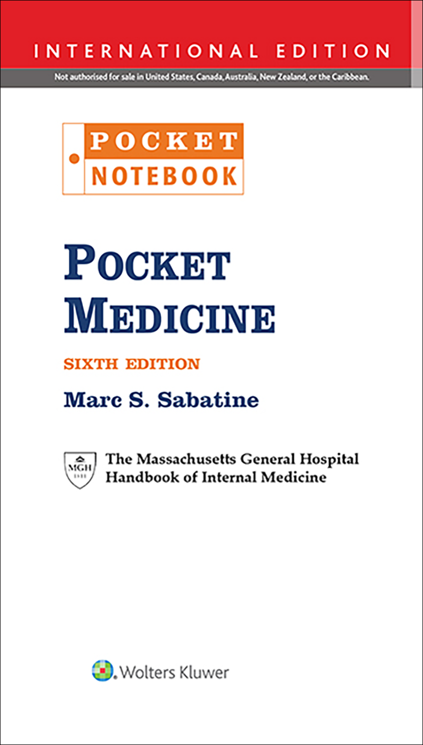 Pocket Medicine, 6th ed.(Int'l ed.) MGH Handbook of Internal Medicine