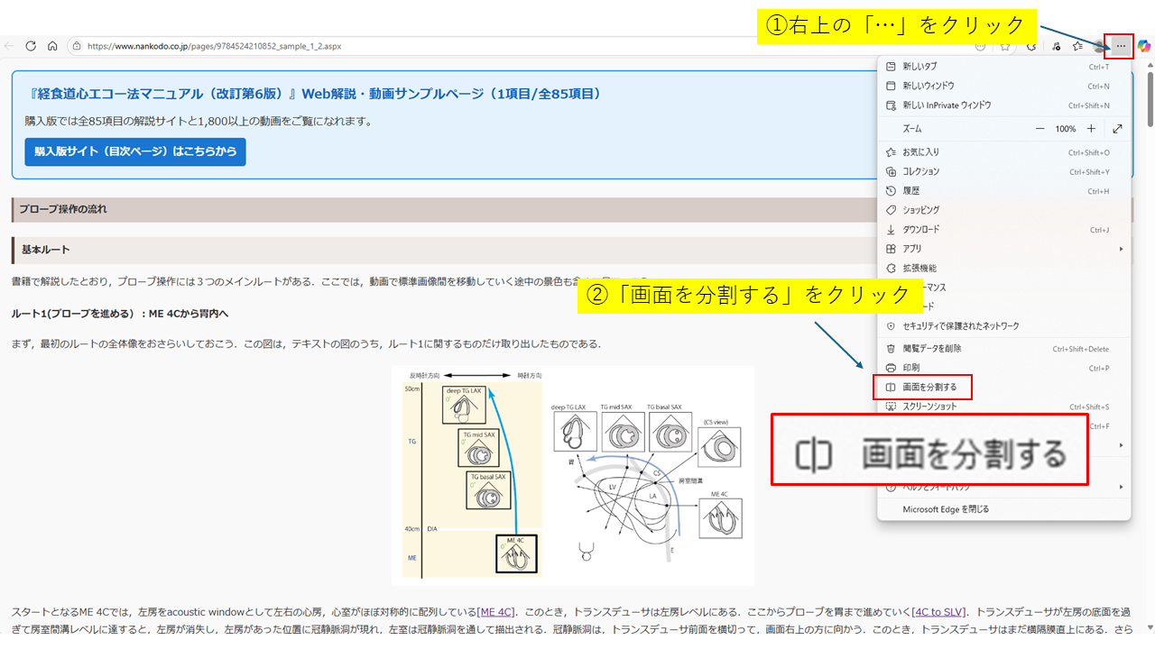 プローブ操作の流れ